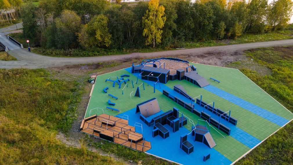 outdoor parkour park norway