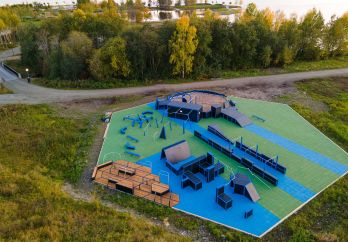 outdoor parkour park norway